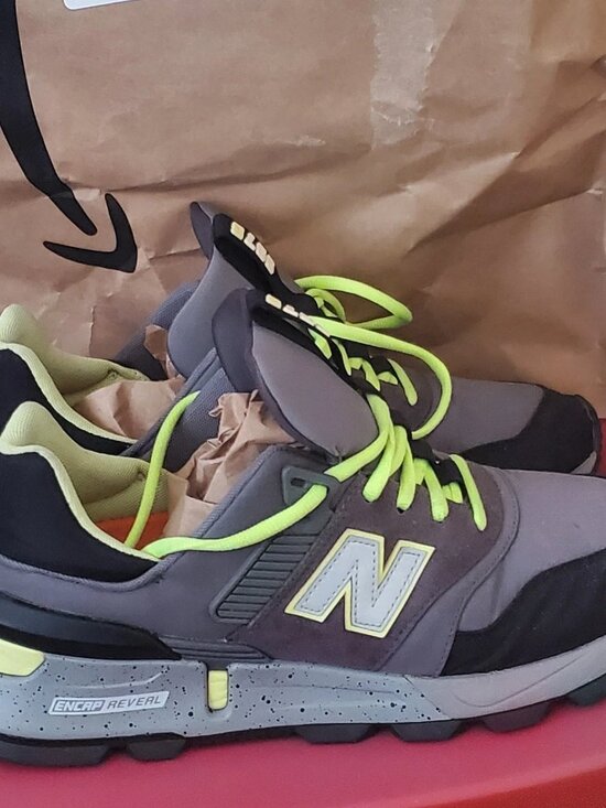 New Balance Other - New Balance 997S Men's Size 11 Gray Neon Yellow Green w/ Dr. Scholl's Insole